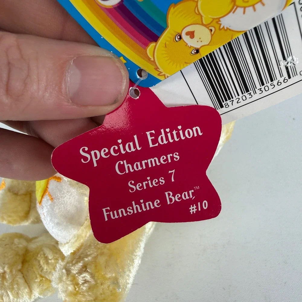 Care Bears Funshine Bear Plush Special Edition Charmers Series 7 2004 30560
